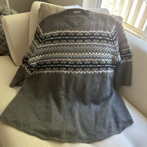 6397 grey women’s Fairisle sweater size L